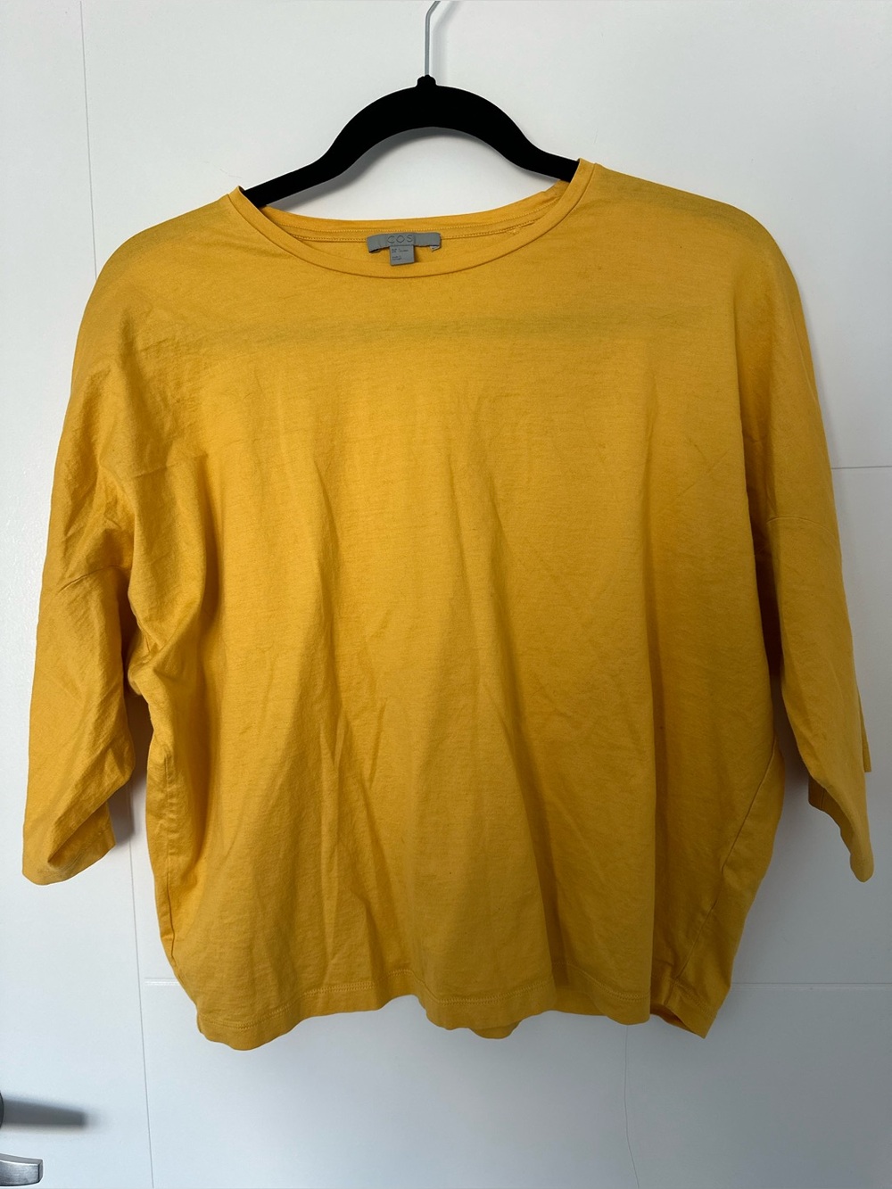COS Mustard Yellow Crewneck Tee